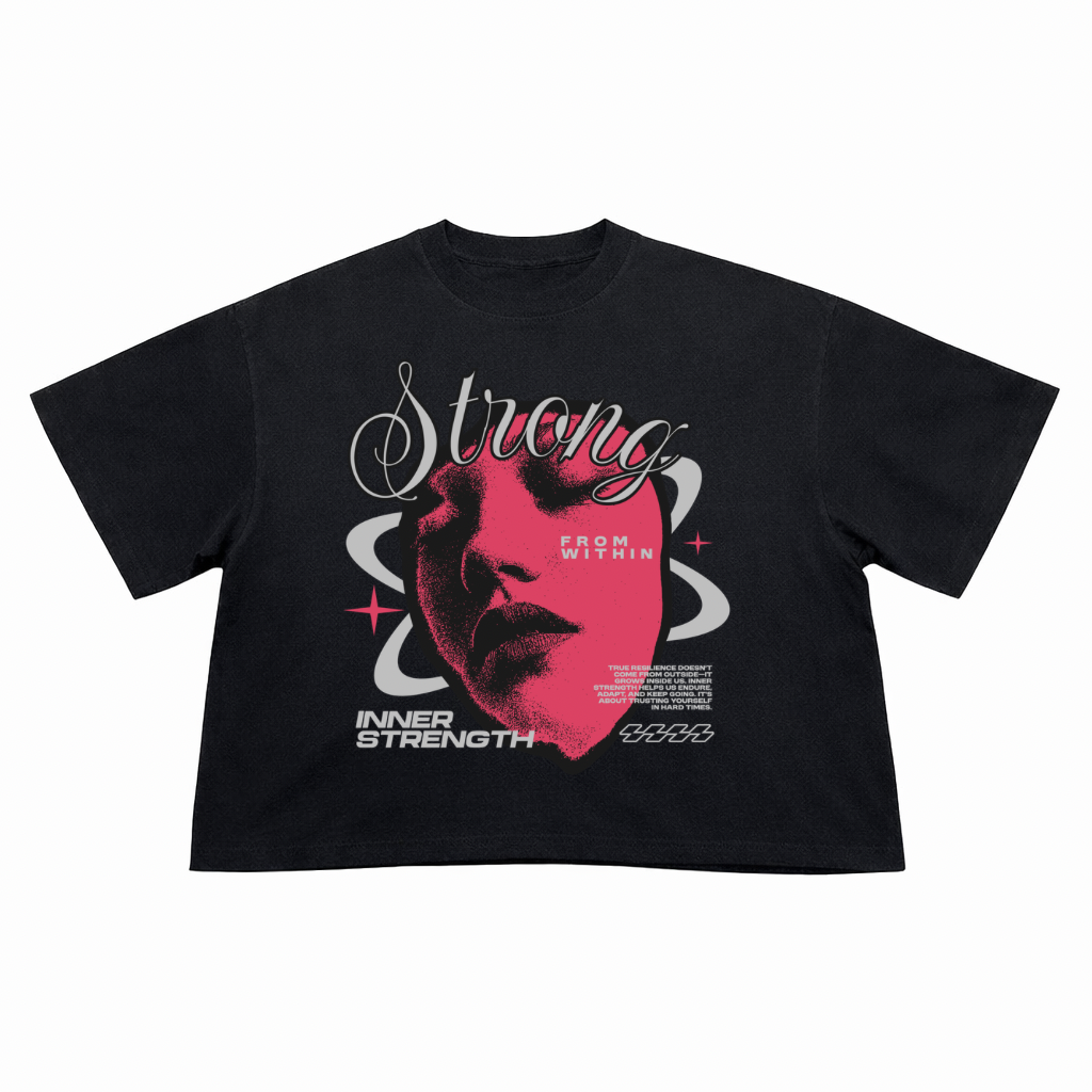T-Shirt Crop Fit Streetwear “Strong”