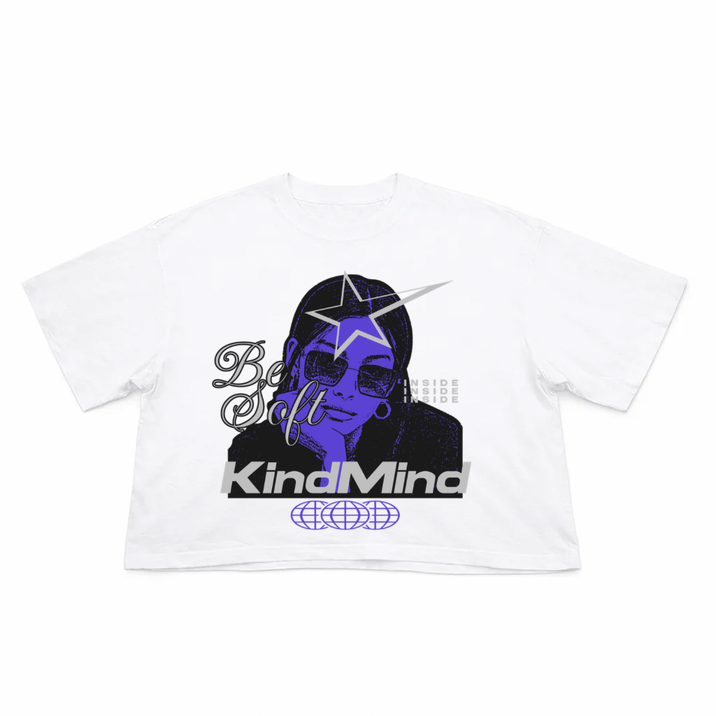 T-Shirt Crop Fit Streetwear “KindMind”