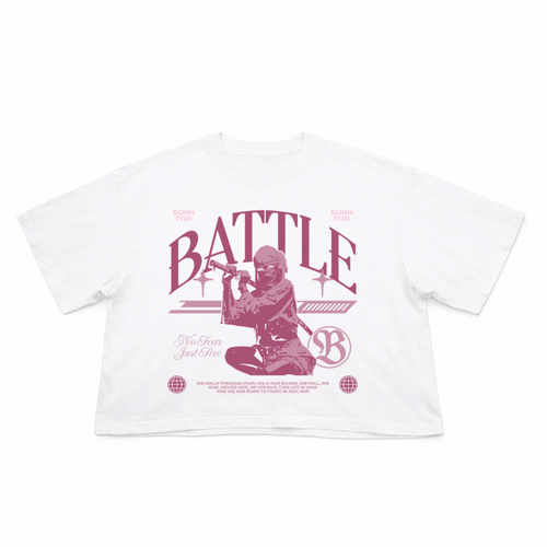 T-Shirt Crop Fit Streetwear “Battle”
