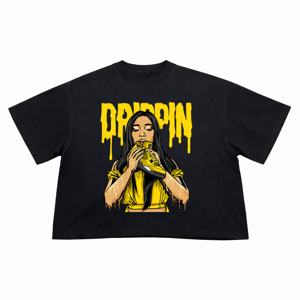 T-Shirt Crop Fit Streetwear “Drippin”