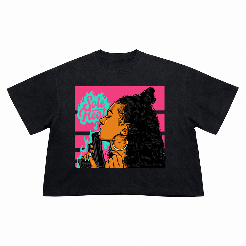 T-Shirt Crop Fit Streetwear “Sale Heat”