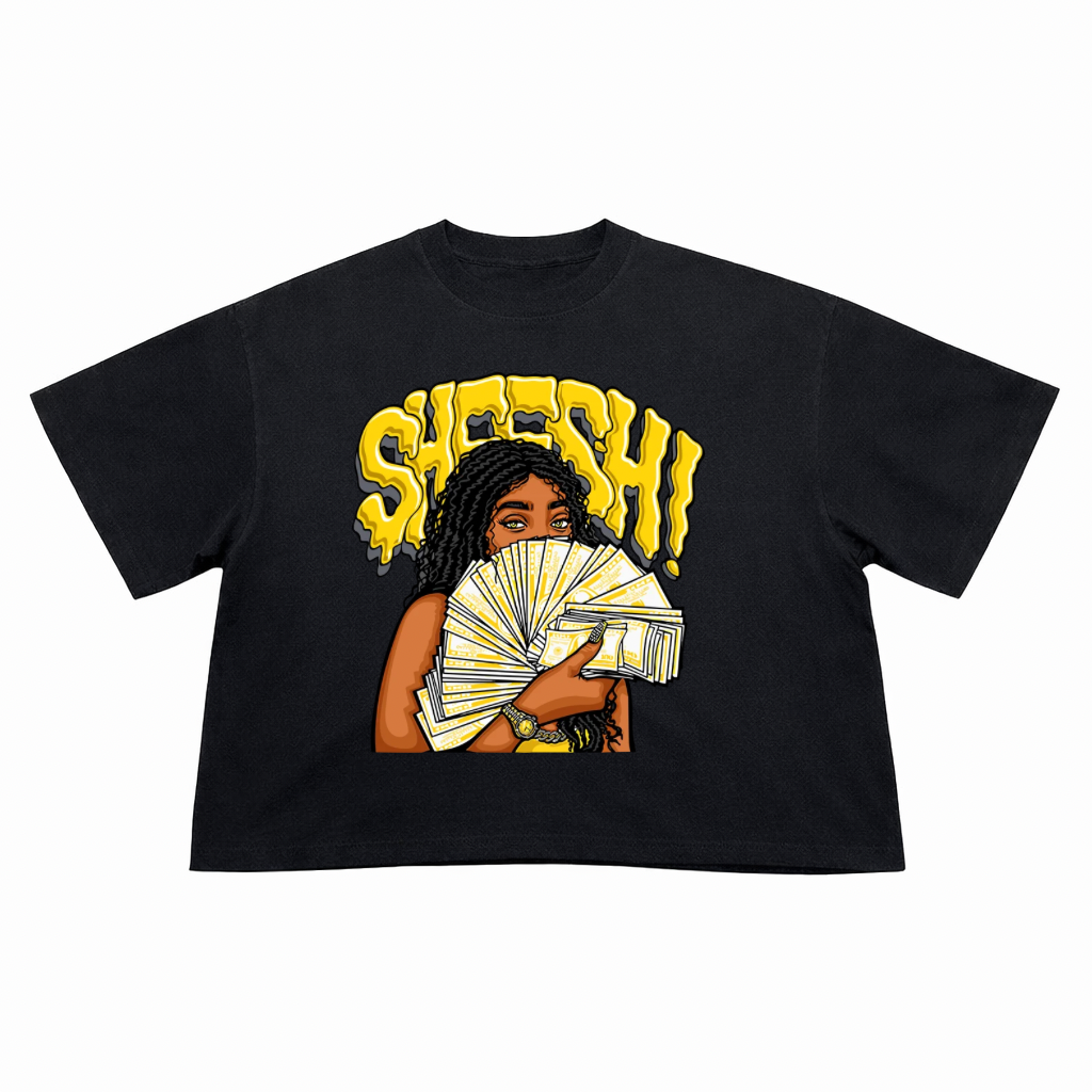 T-Shirt Crop Fit Streetwear “Sheesh!”