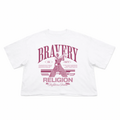 T-Shirt Crop Fit Streetwear “Bravery Religion”